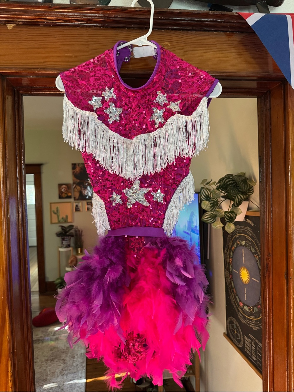 Chappell Roan Sequin Fringe & Feather Costume